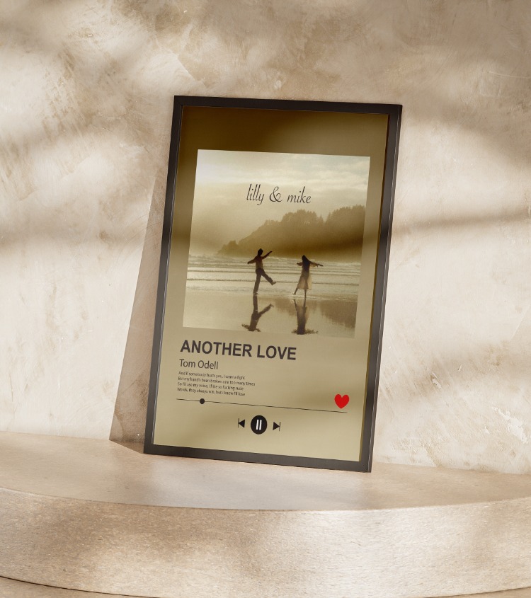 Sevgiliye Özel Spotify Konsept Aşk Posteri