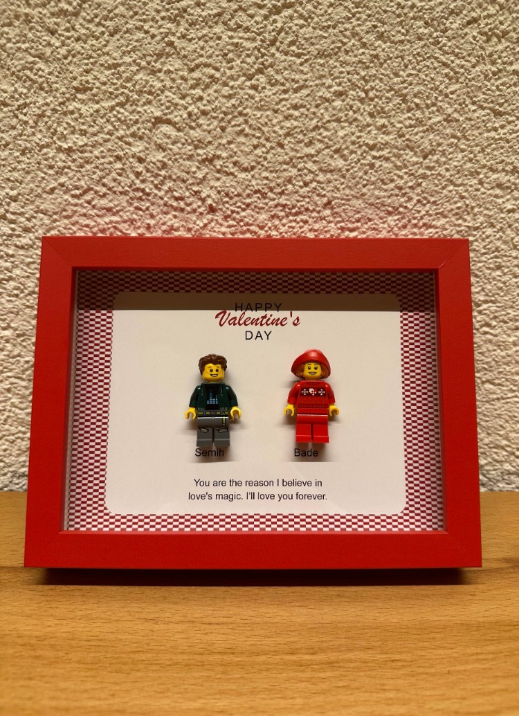 Sevgililer Günü’ne Özel Kişiye Özel LEGO Çerçeve