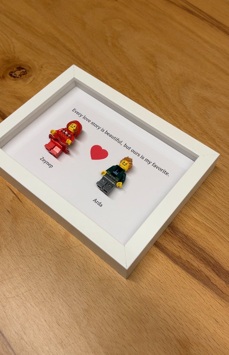 Sevgililer Günü’ne Özel Kişiye Özel LEGO Çerçeve