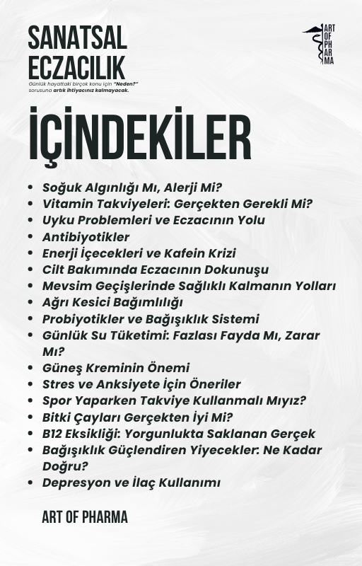 Sanatsal Eczacılık / Aklınızda "Neden?" Bırakmayacak / e-Kitap