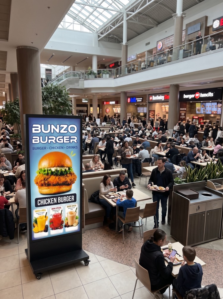 LEDBOX "Şarjlı,Taşınabilir, Işıklı, Çift Yönlü, Titanium gövde" Mobil Dijital TABELA