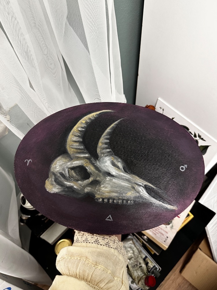 Ram’s Skull Painting