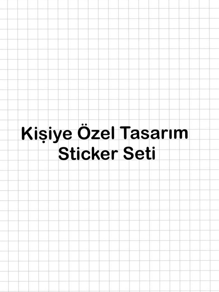 Kişiye Özel Sticker Seti
