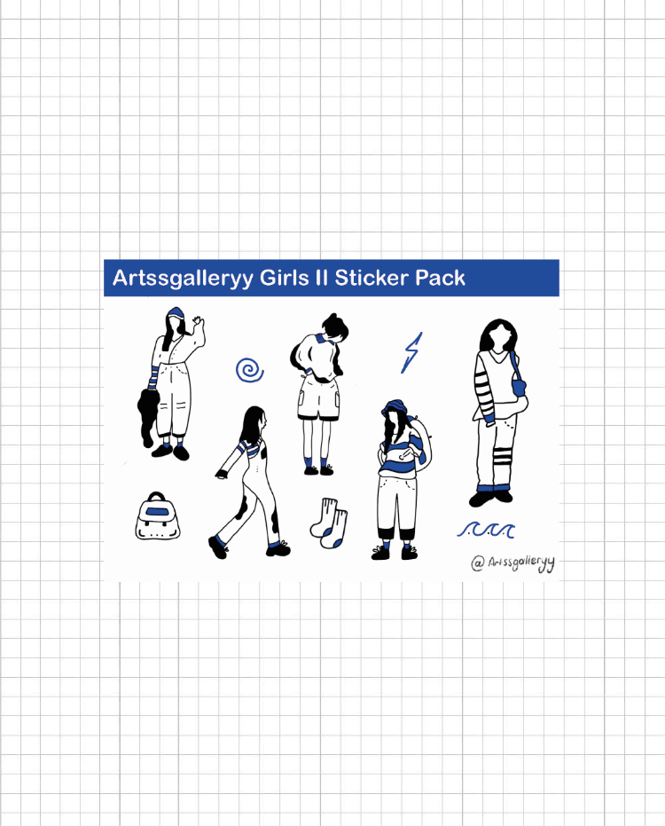 Girls II Sticker Pack 10 Adet