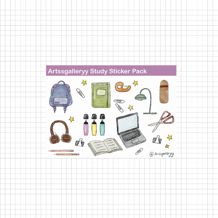 Study Sticker Pack 21 Adet