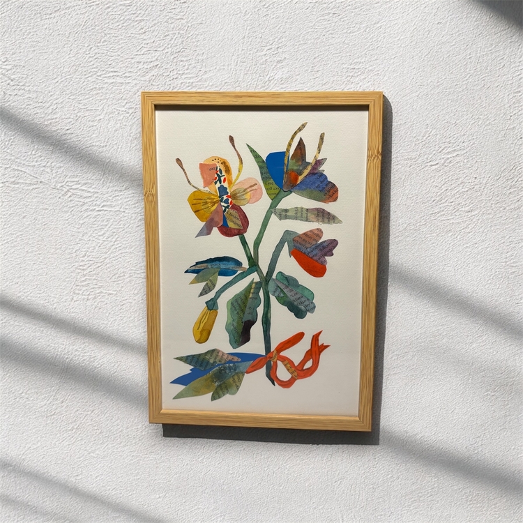 Paper art flowers (çerçeveli)
