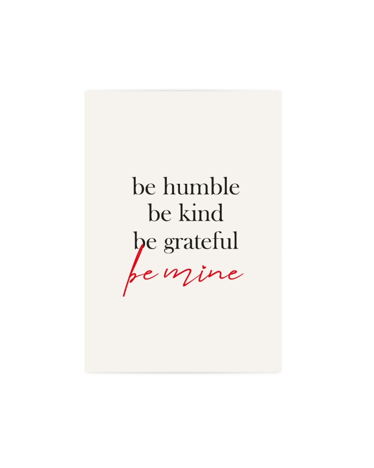 Be Mine ❤️ Minimal Poster