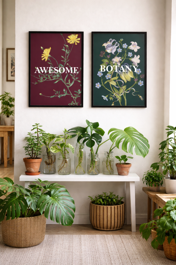 Botanik İkili Poster Seti – AWESOME & BOTANY