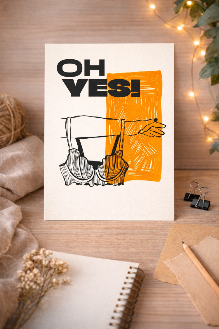 OH YES! – Modern Tipografi Poster
