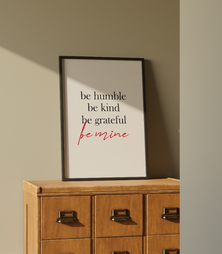 Be Mine ❤️ Minimal Poster