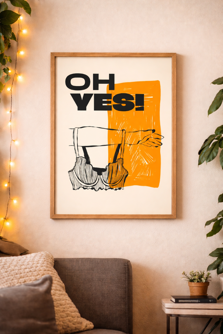 OH YES! – Modern Tipografi Poster