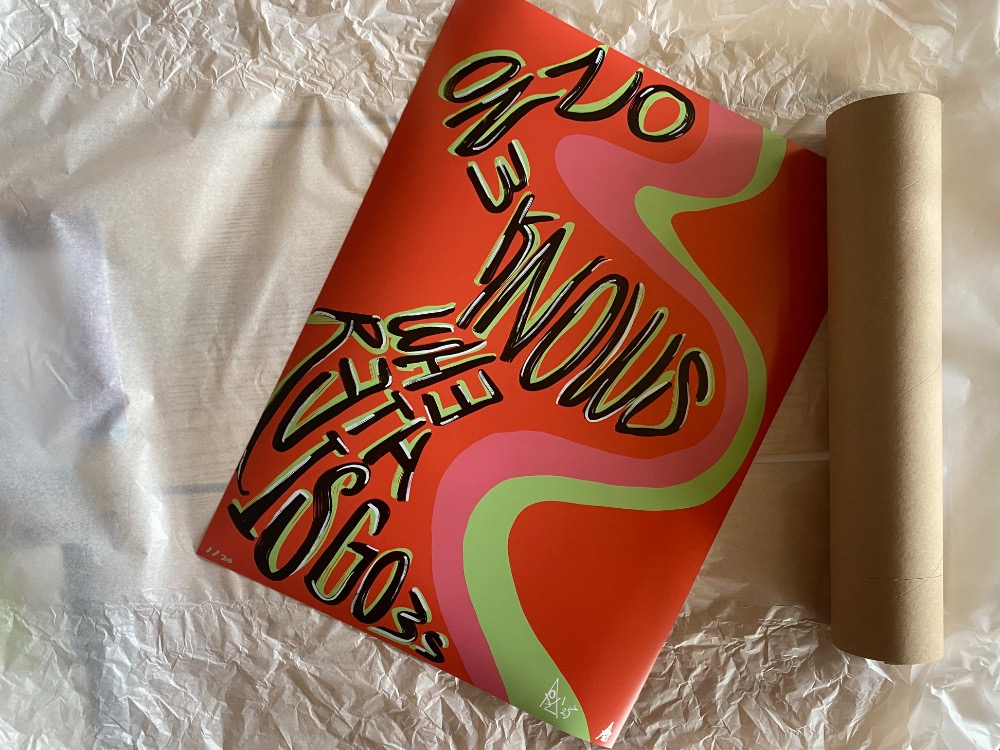 Colorful Contemporary Wall Art, Signed Numbered Fine Art Print. No One Knows Where This Goes. 2025.