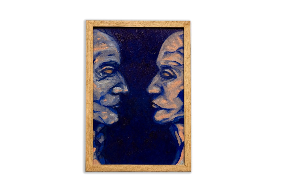 Dialogue. 2024. Oil on Board. Original Painting.