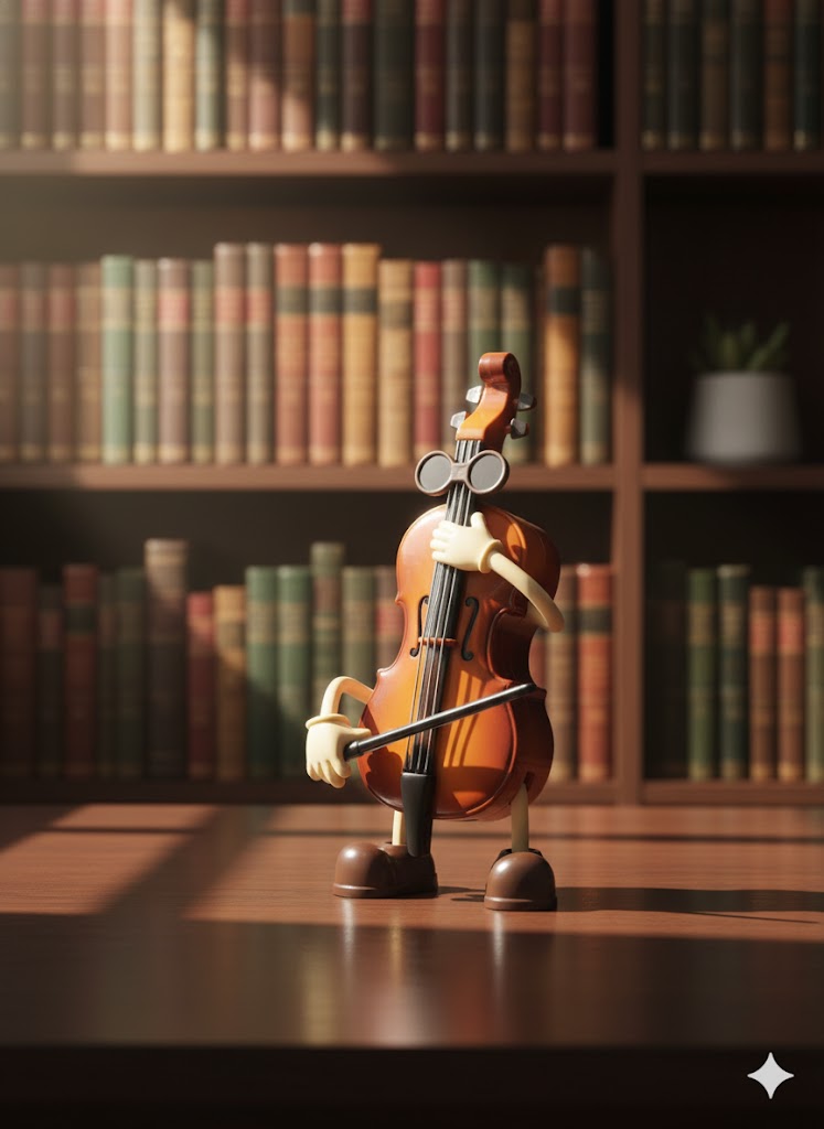 Dekoratif Keman Müzik kutusu
