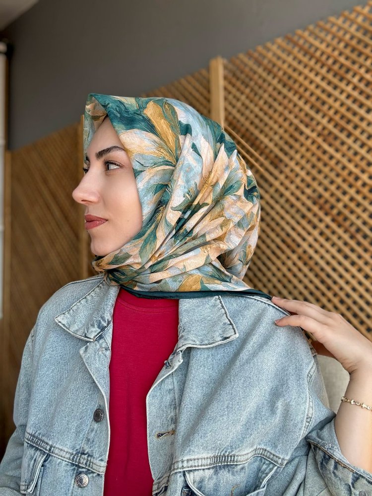 AURA DESEN ORGANİK EŞARP