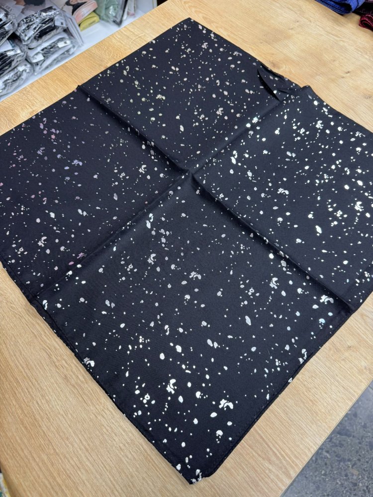 GÜMÜŞ VARAKLI SOFT EŞARP