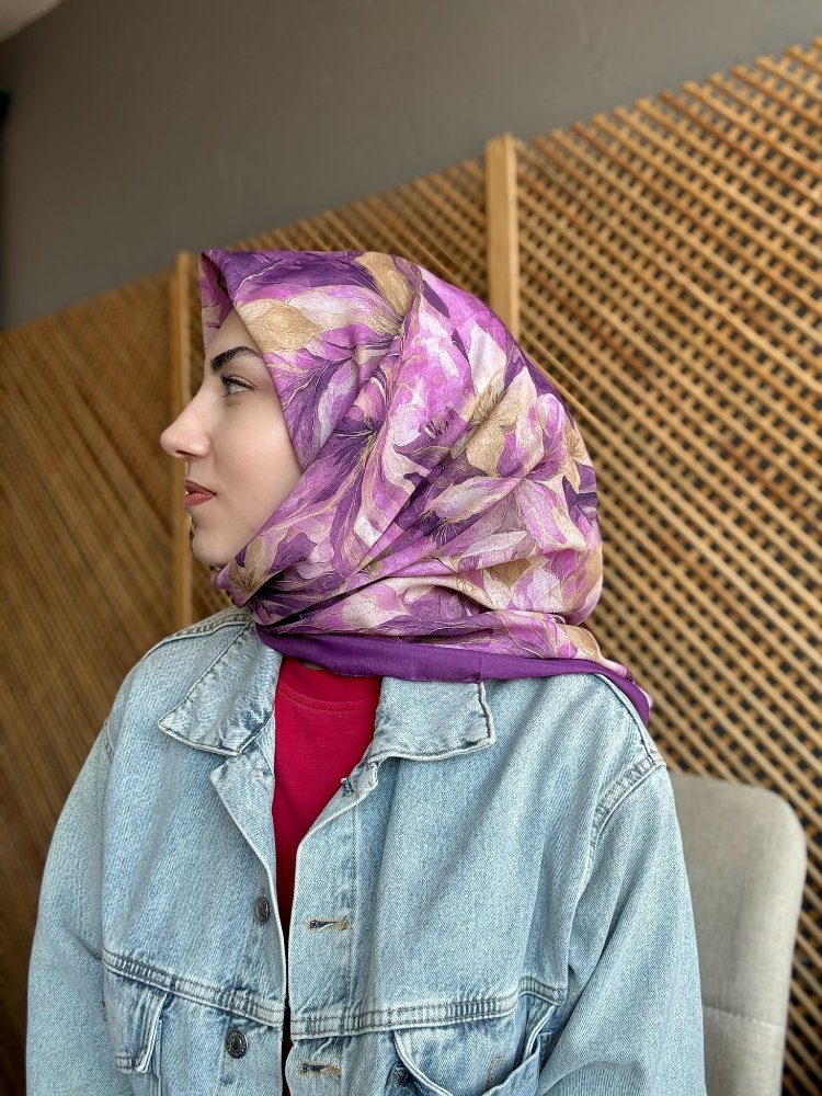 AURA DESEN ORGANİK EŞARP