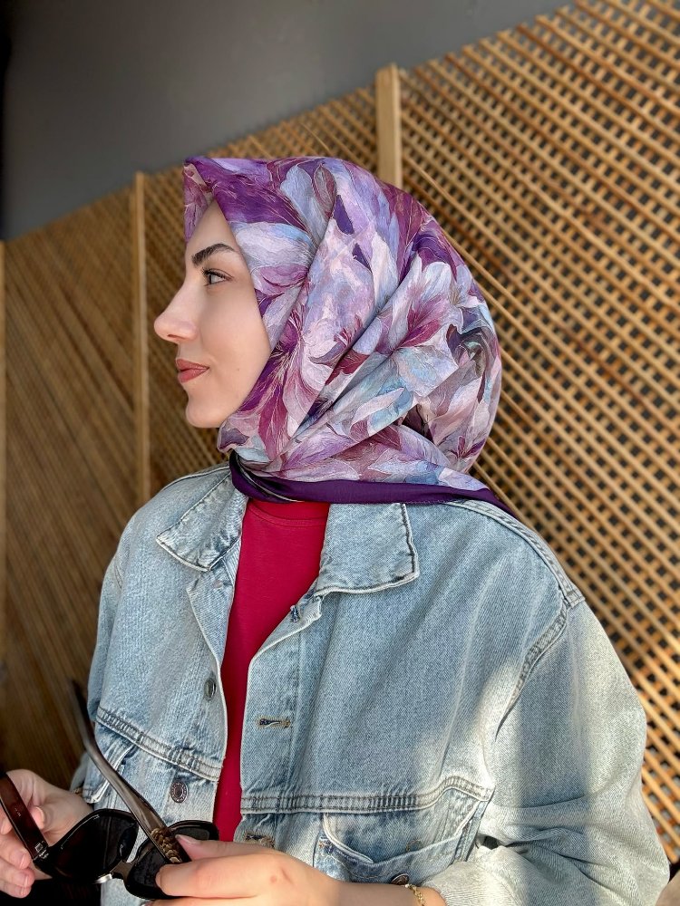 AURA DESEN ORGANİK EŞARP