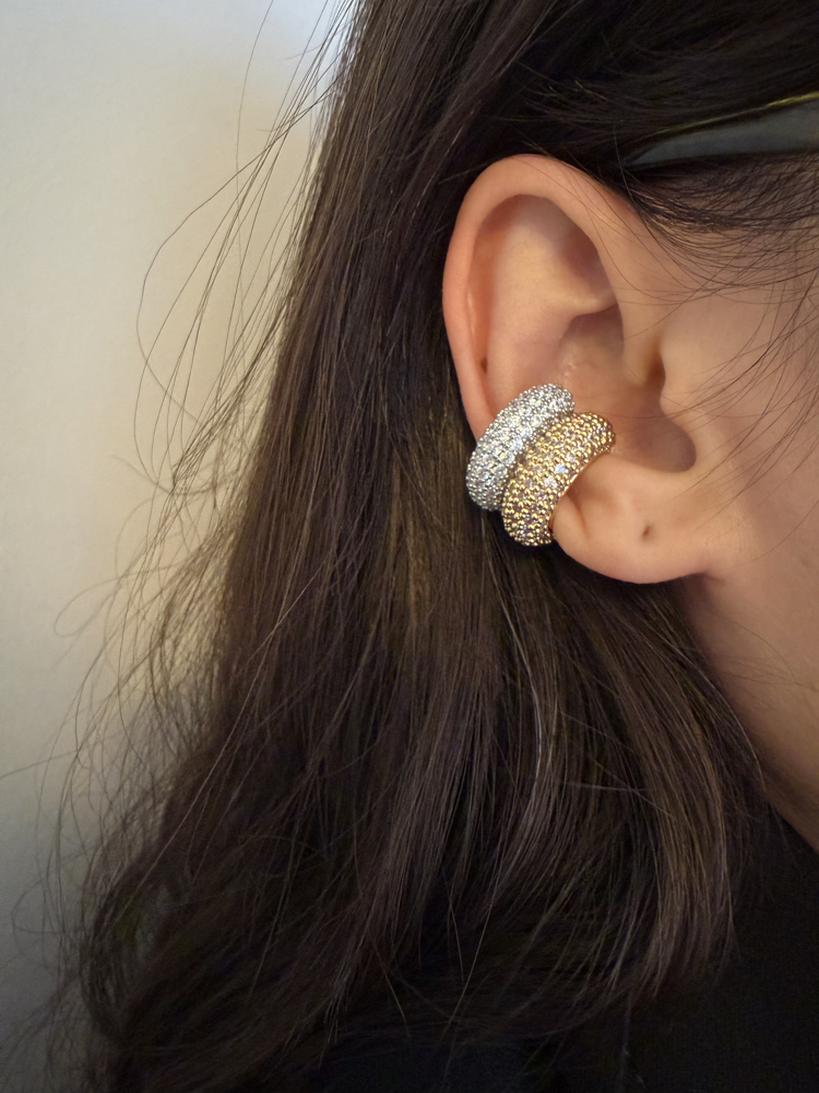 Silver Full Zirkon Taşlı Earcuff