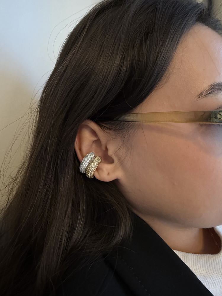 Silver Full Zirkon Taşlı Earcuff