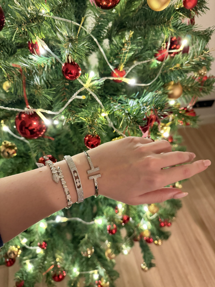 Özel Seri Taşlı Bileklik Silver