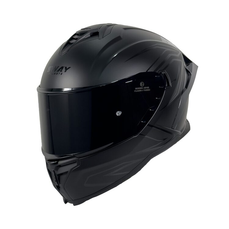 SWAY 867 Black Line Mat Siyah Vizörlü