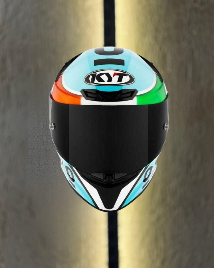 KYT TT-REVO KASK LEOPARD EDITION TRICOLORE E145