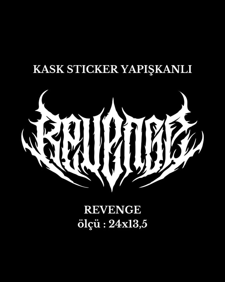 Motor Kask Sticker REVENGE