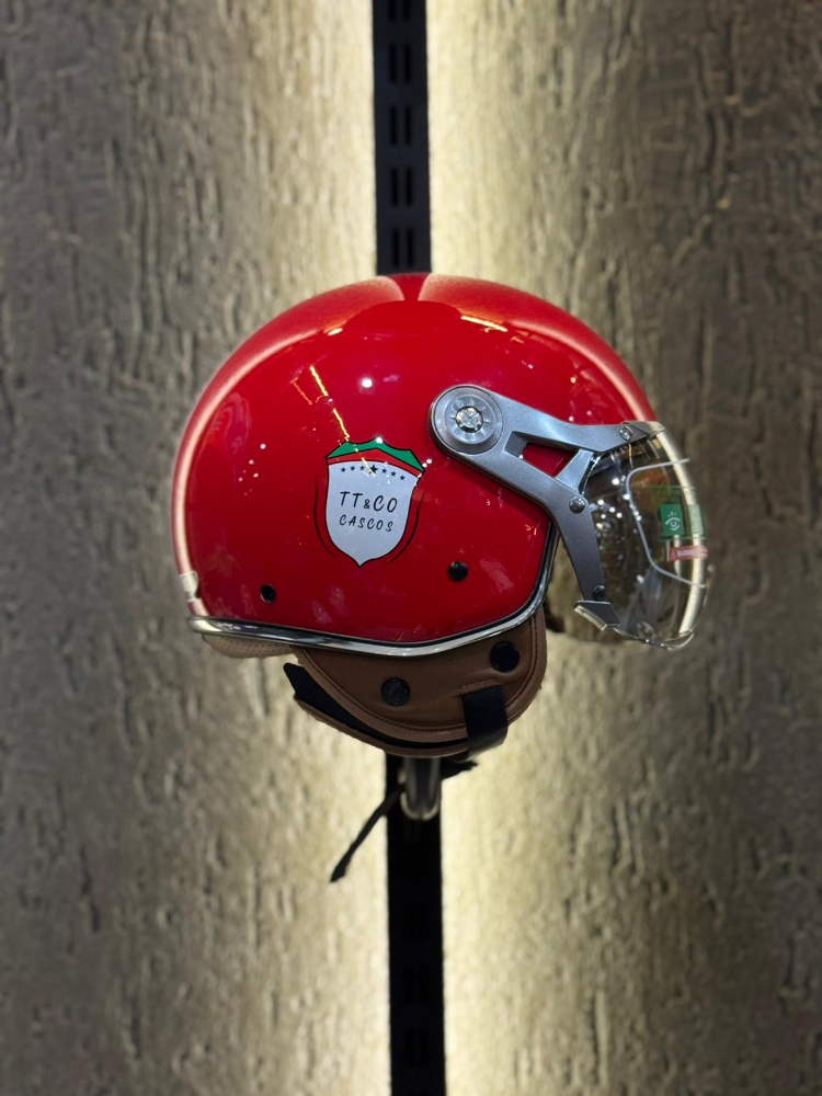 Aegis Retro Açık Kask (Kırmızı)