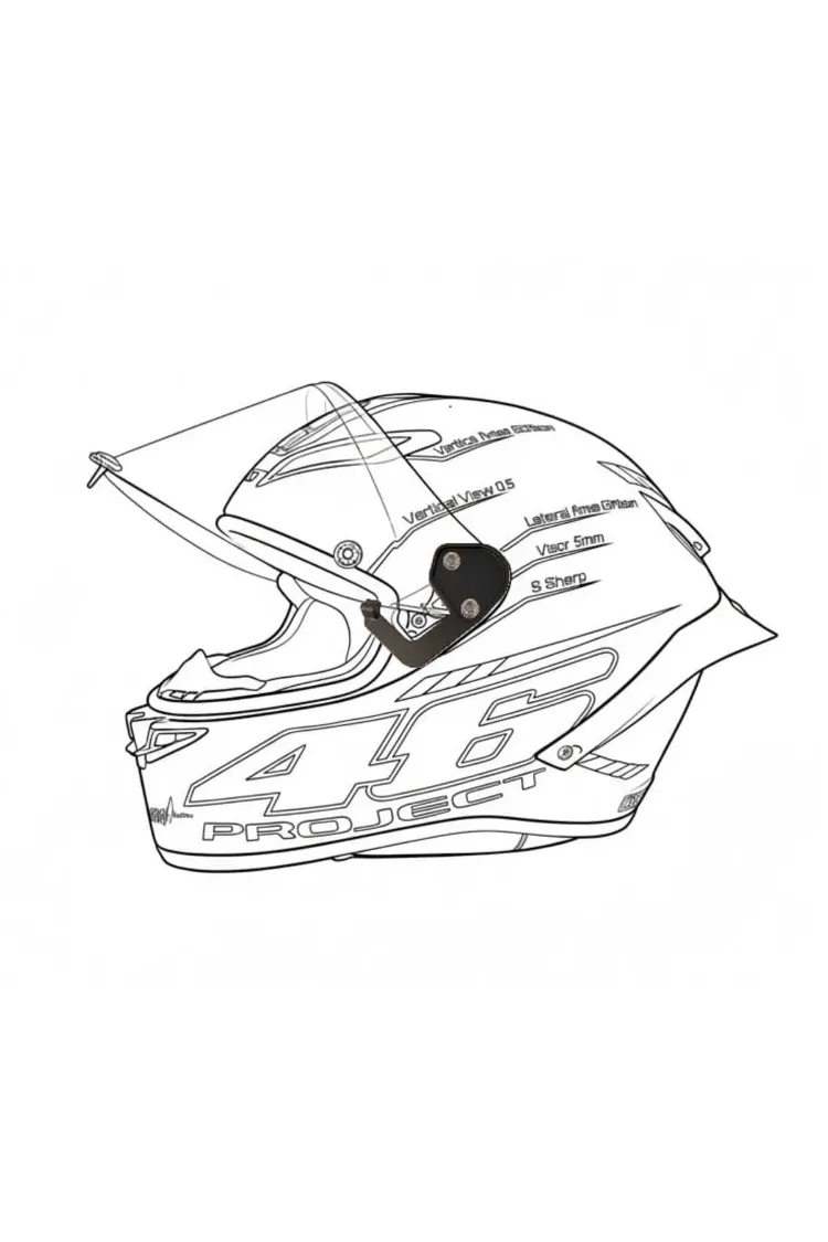 AGV PİSTA GP RR & CORSA VİZOR KADEME APARATI