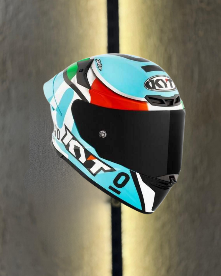 KYT TT-REVO KASK LEOPARD EDITION TRICOLORE E145