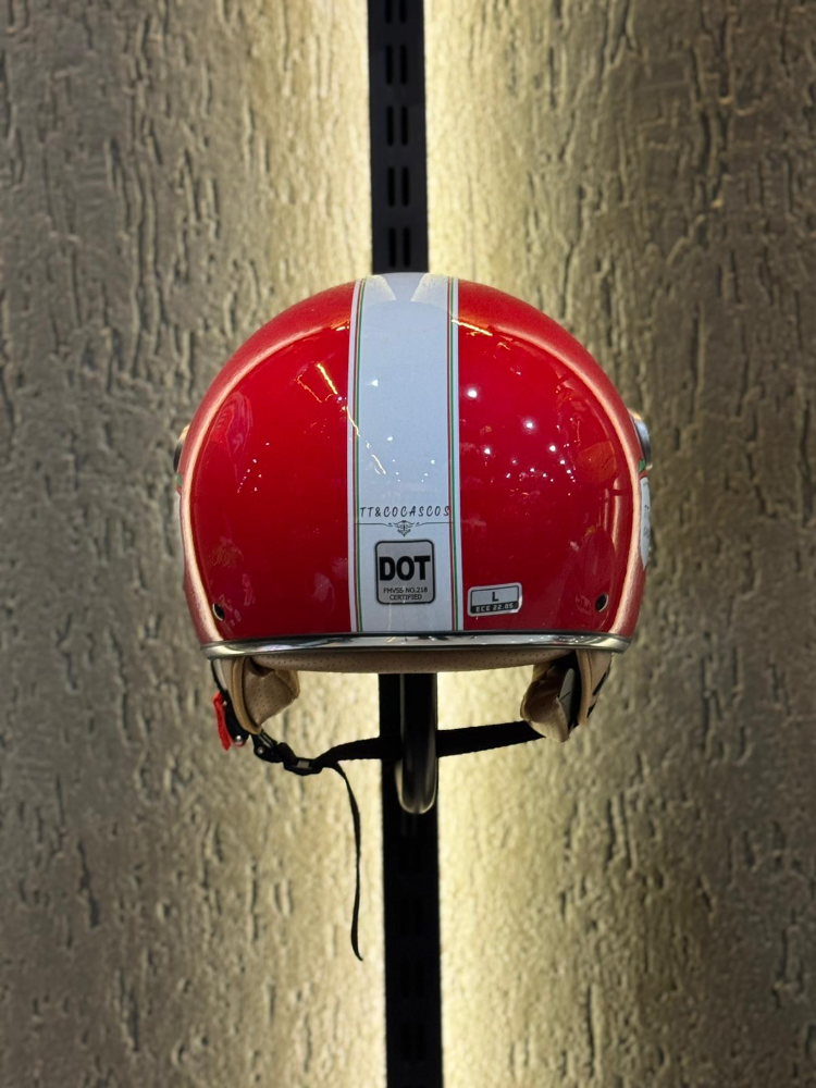 Aegis Retro Açık Kask (Kırmızı)