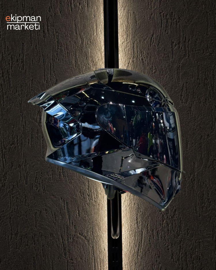 R2 Gloss Black Motosiklet Kask ( Şeffaf Vizör ) Hediye