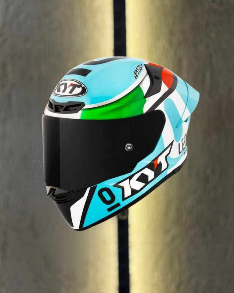 KYT TT-REVO KASK LEOPARD EDITION TRICOLORE E145