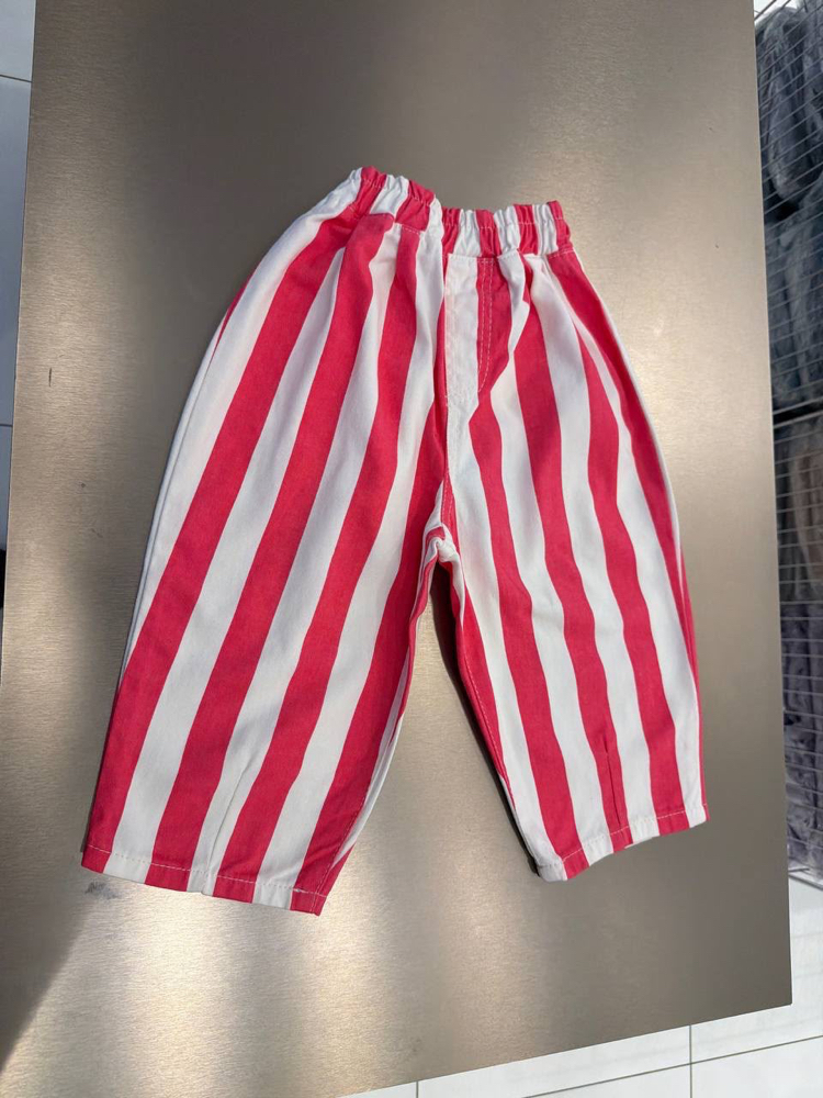 Laciel Paris Pembe Çizgili Balloon Jeans 