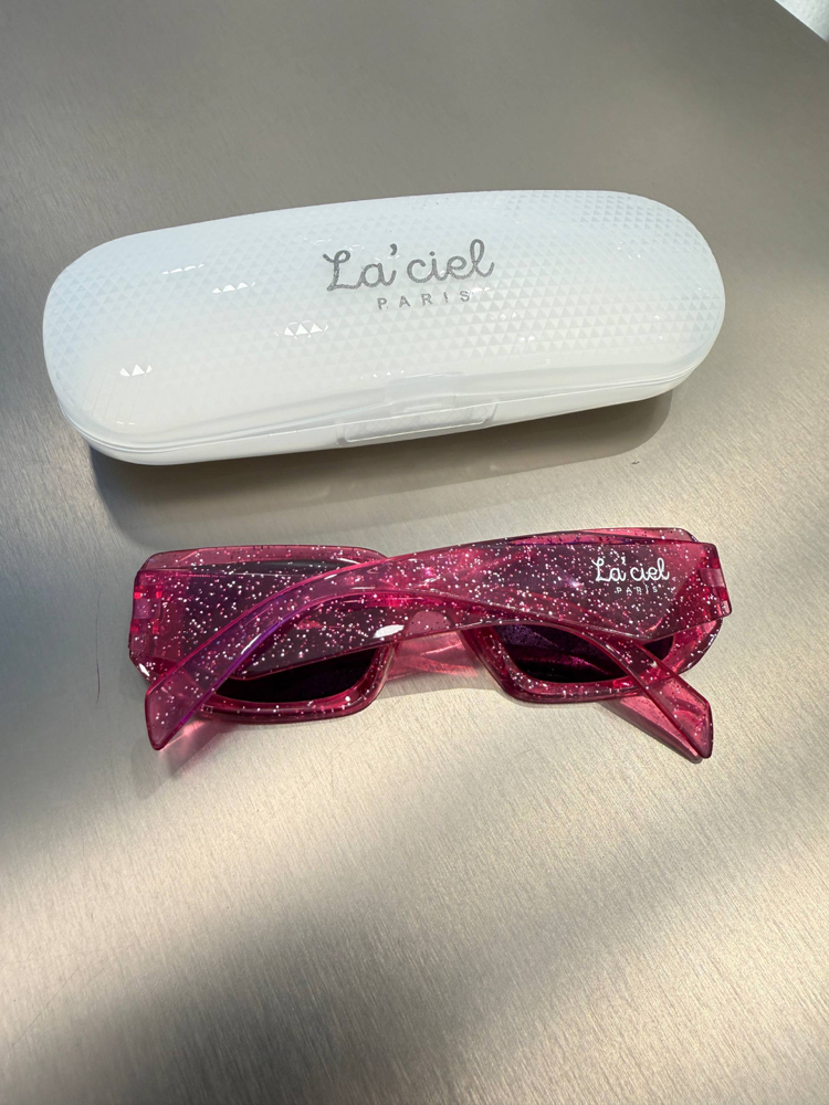 La’ciel Paris UV400 Pembe Simli Gözlük