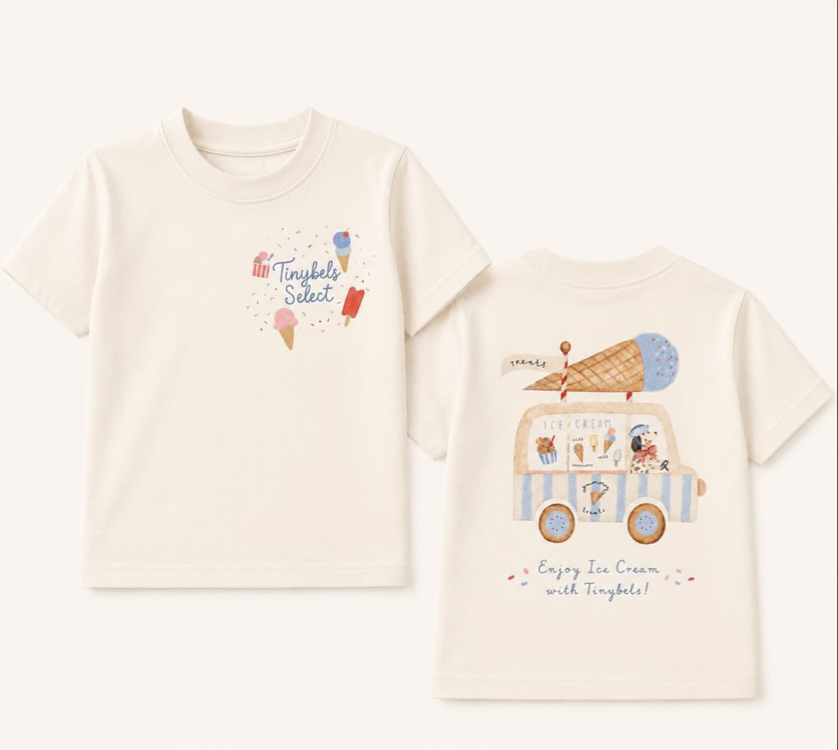 Oversize Ice Cream Tshirt