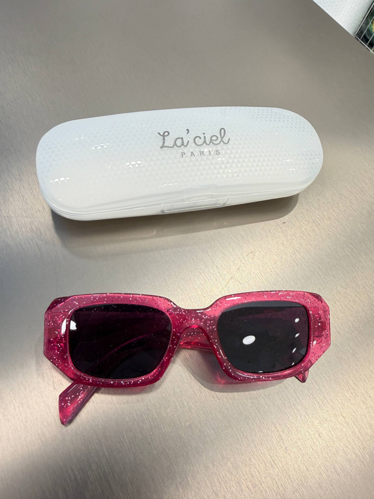 La’ciel Paris UV400 Pembe Simli Gözlük