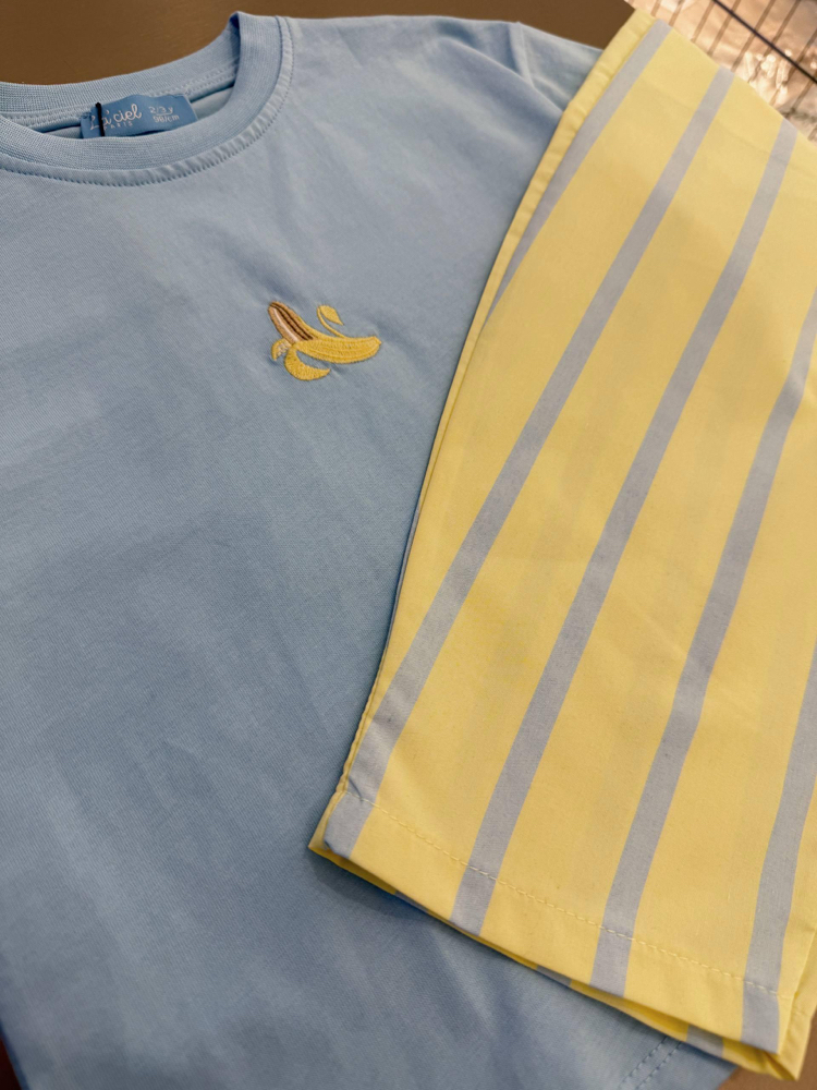 La’ciel Paris Balloon Pantolonlu Banana Takım
