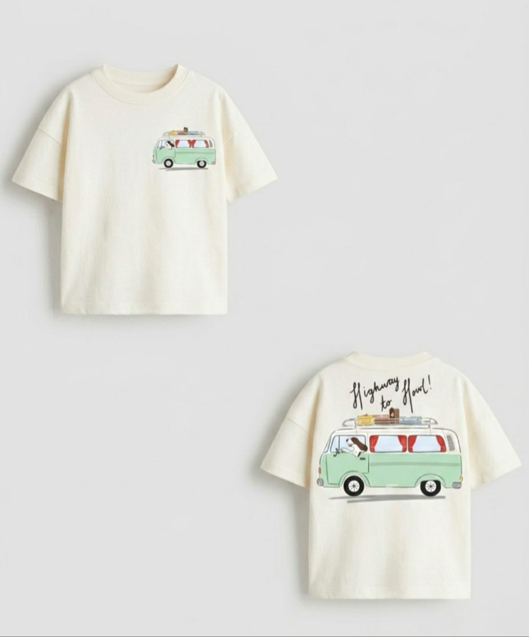 Oversize Arka Detaylı Tshirt