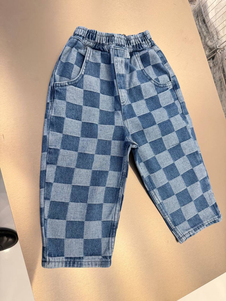 La’ciel Paris Damalı Balloon Jeans