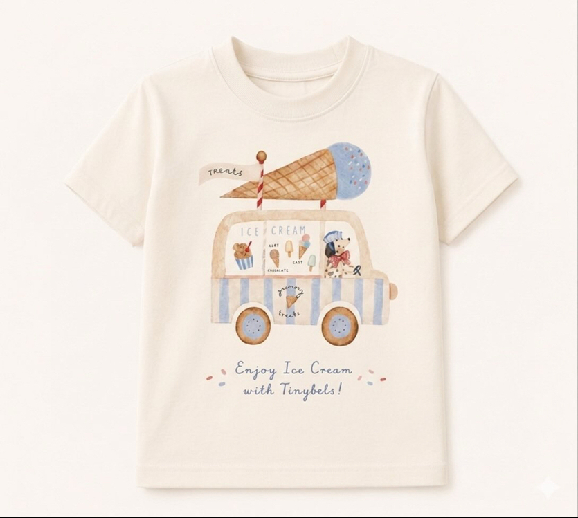 Oversize Ice Cream Tshirt