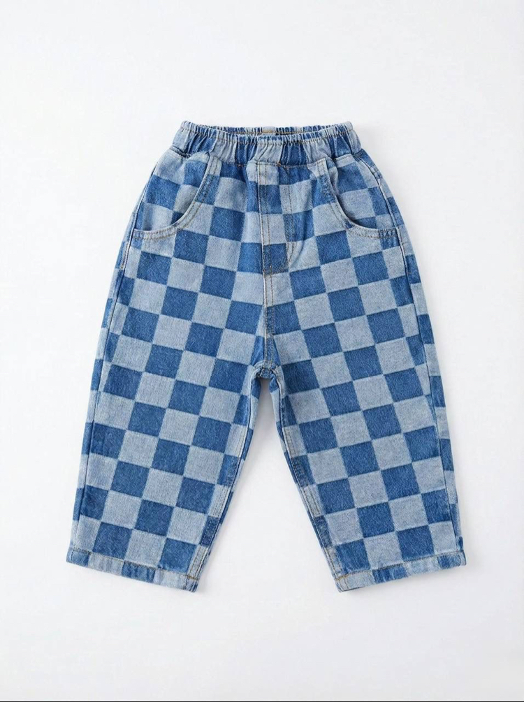 La’ciel Paris Damalı Balloon Jeans