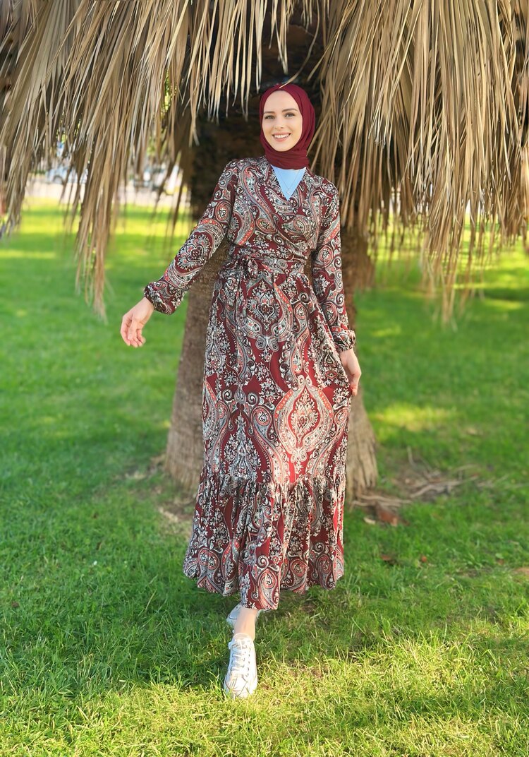 Bordo Şah Etek Takım