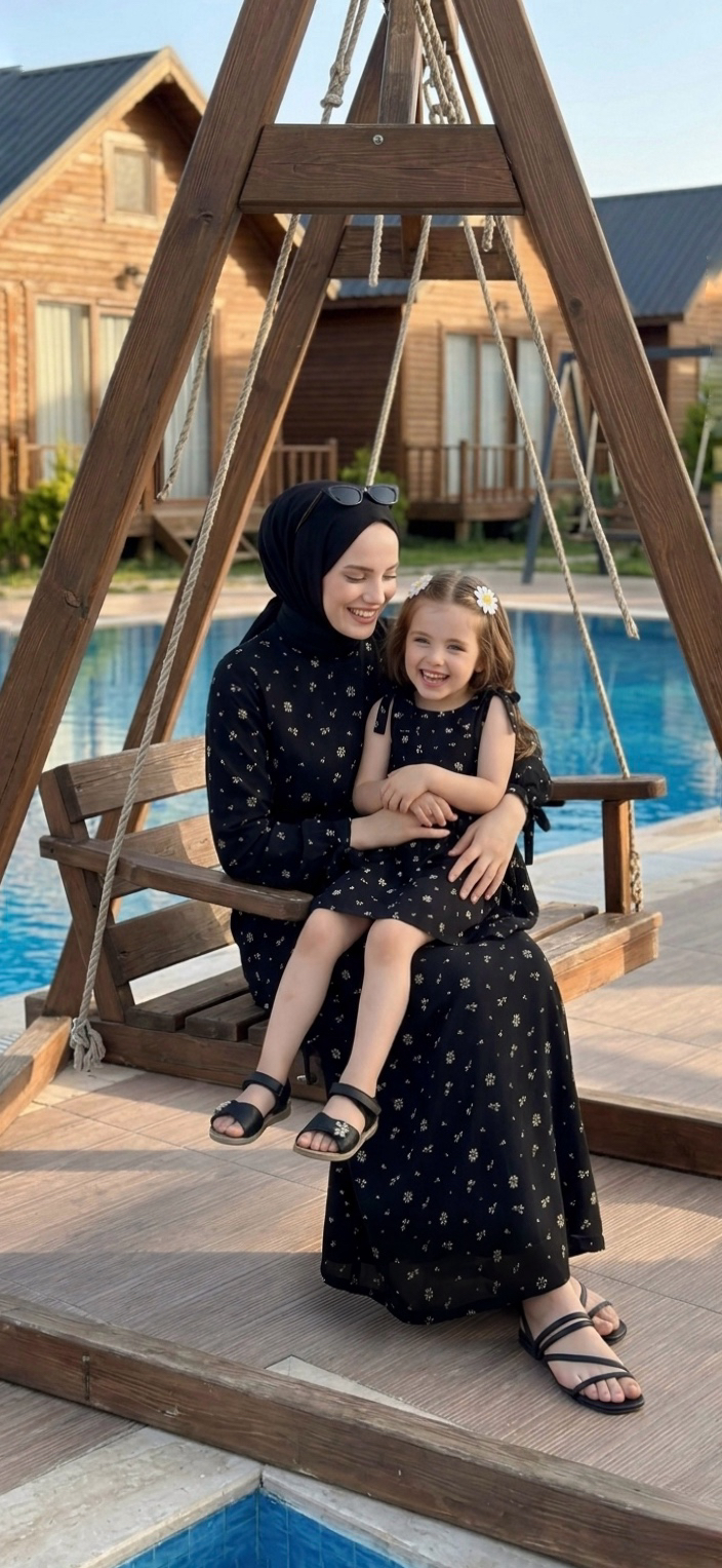 Papatya Falı Anne & Kız Kombin