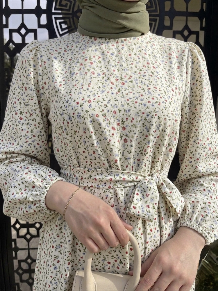 Krem Çıtır Dress