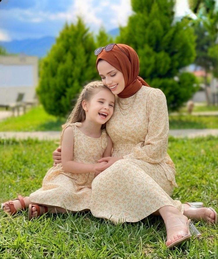 Portakal Çiçeği Anne & Kız Kombin