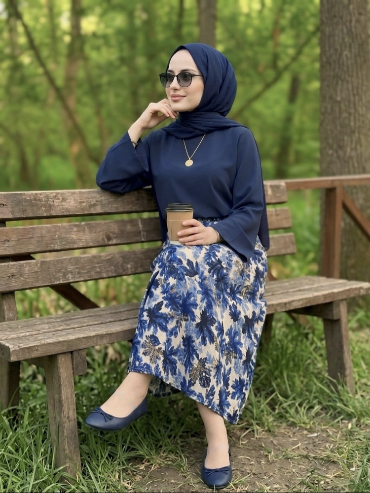 Laci Mossa Etek & Bluz Takım 