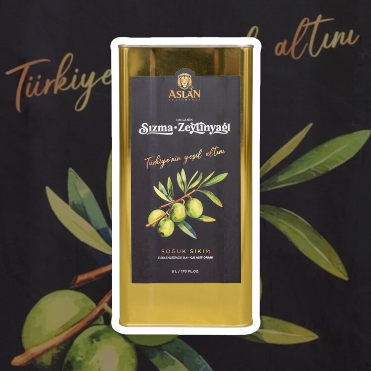 5 Lt Erken Hasat Soğuk Sıkım Natural Sızma Zeytinyağı (Yeni Sezon)