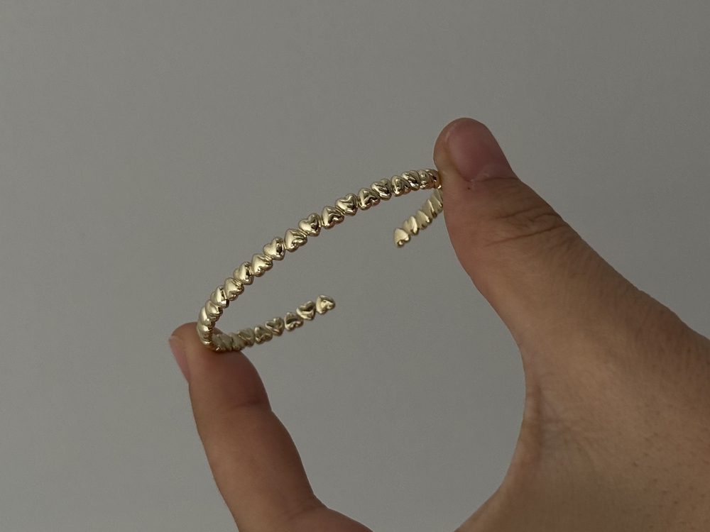 Xuping alttan ayarlamalı kalp kelepçe ( 54 mm)